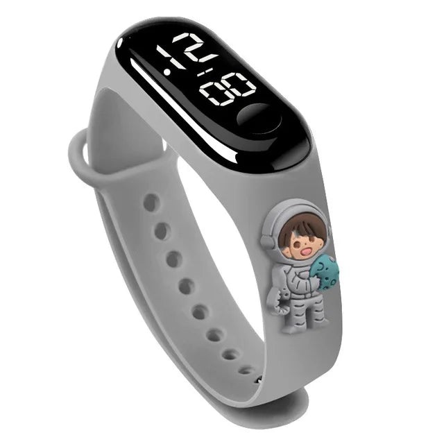 Waterproof Sports Watch for Kids Cartoon Dinosaur Unicorn Toys Children Led Digital Electronic Watch for Boys Girls Bracelet - Qoraheyhub