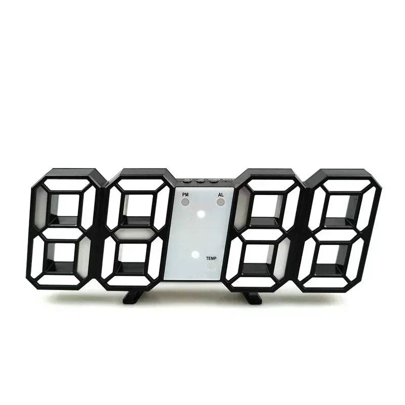 Purchase Products Clock 3D LED Digital Alarm Clock Wall Clock Time/date/temperature For Home/kitchen/office Clocks Decor Garden Qoraheyhub 03 02 05 03-02-05-04-01-07-06-08-