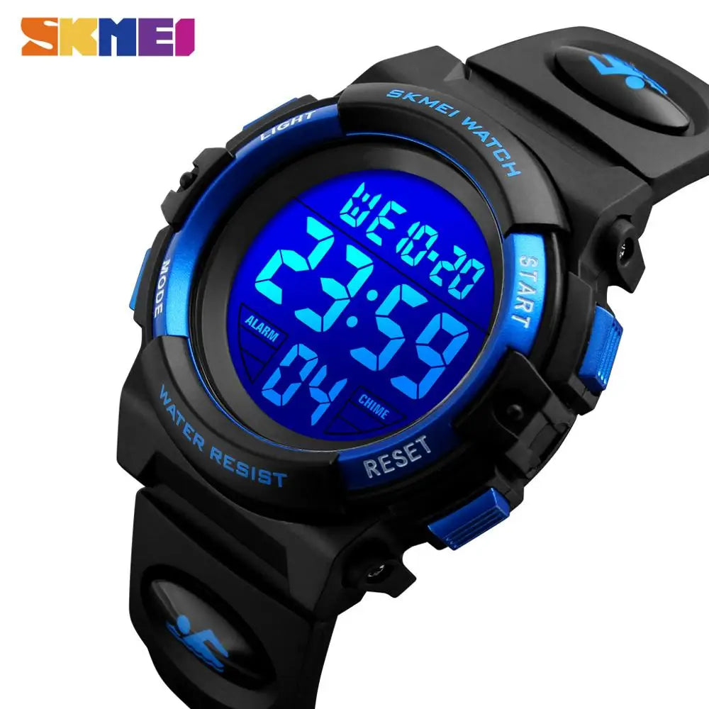 SKMEI 1266 Children's Watches for Boy Girl Color LED Display Digital Alarm Clock Waterproof Sports Kids Wristwatches 1548 Reloj - Qoraheyhub