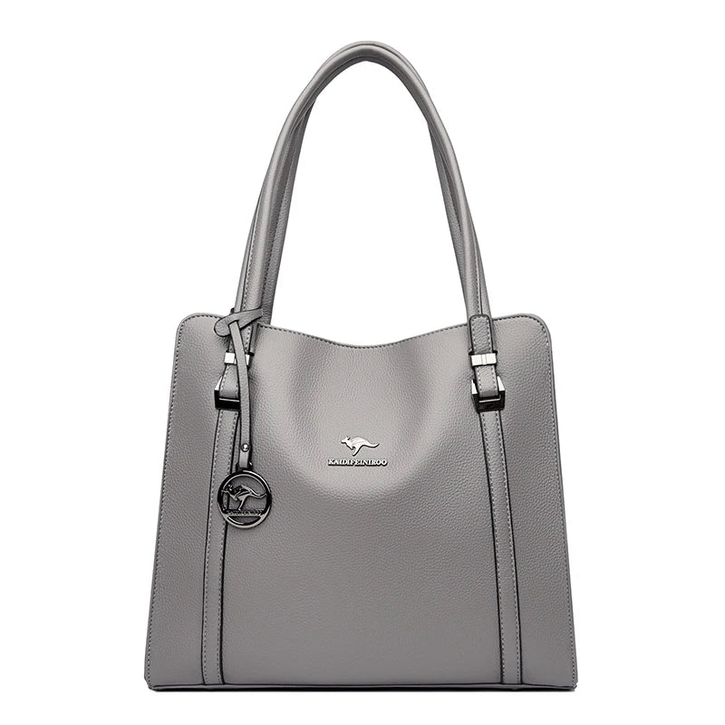 Genuine Brand High Quality Pu Leather Casual Tote Luxury Handbags Women Bags Designer Shoulder Top-handle Bags for Women Sac