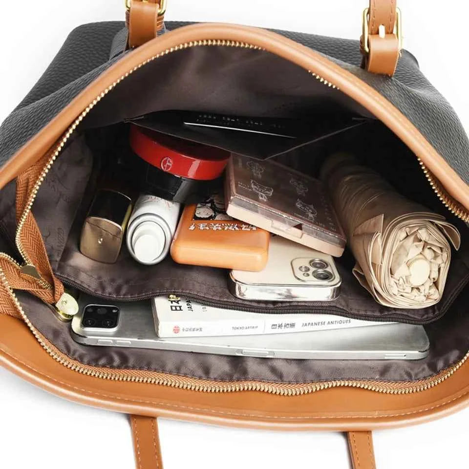 Genuine Brand High Quality Leather Casual Tote Luxury Handbags Women Bags Designer Shoulder Top-handle Bags for Women Sac