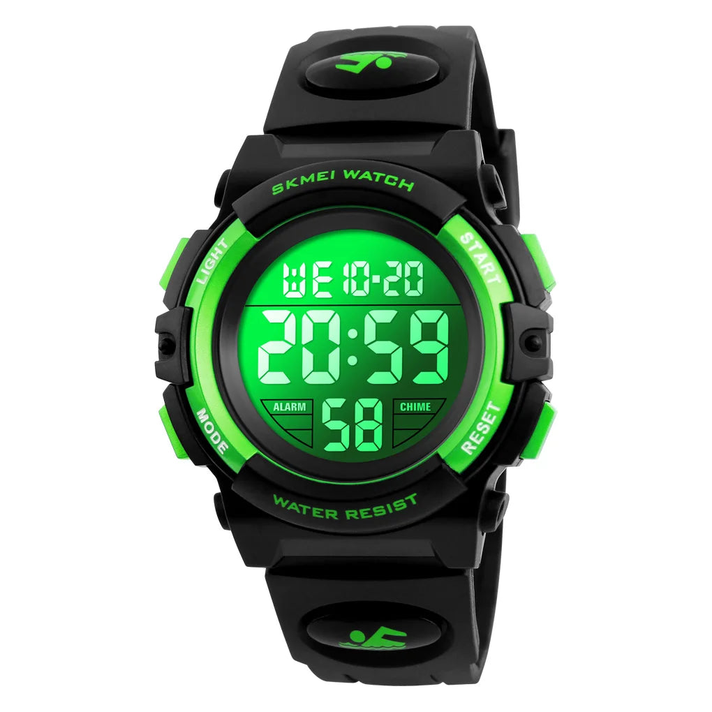 SKMEI 1266 Children's Watches for Boy Girl Color LED Display Digital Alarm Clock Waterproof Sports Kids Wristwatches 1548 Reloj - Qoraheyhub