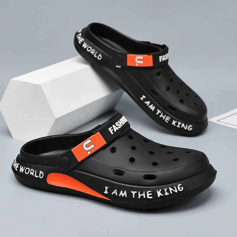 Summer Outdoor Soft Bottom Slip Flops Men's Beach Shoes Unisex Garden Clogs Shoes Slippers Sandals for Men and Women