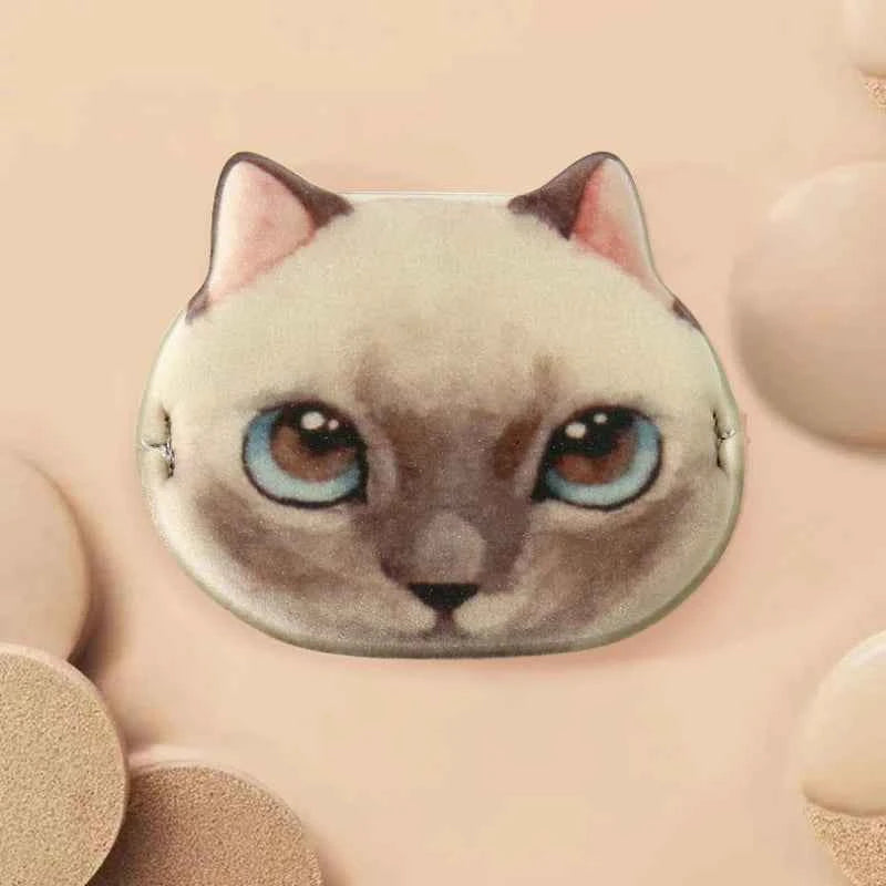 1/4pcs Kitty Air Cushion Powder Puff Cute Cat Cosmetic Puffs Hydrophilic Non-latex Facial Foundation Beauty Tool Dry Wet Makeup