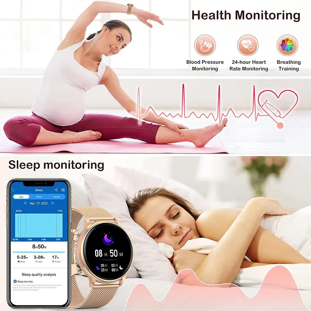 MEVADEN Bluetooth Call Smart Watch Women Custom Dial Watches Men Sport Fitness Tracker Heart Rate Smartwatch For Android IOS Y22 - Qoraheyhub