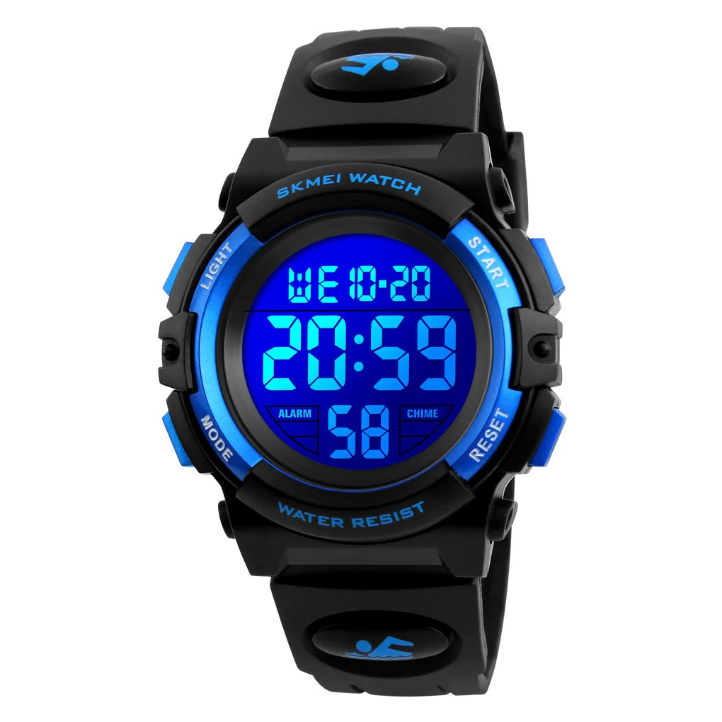 SKMEI 1266 Children's Watches for Boy Girl Color LED Display Digital Alarm Clock Waterproof Sports Kids Wristwatches 1548 Reloj - Qoraheyhub