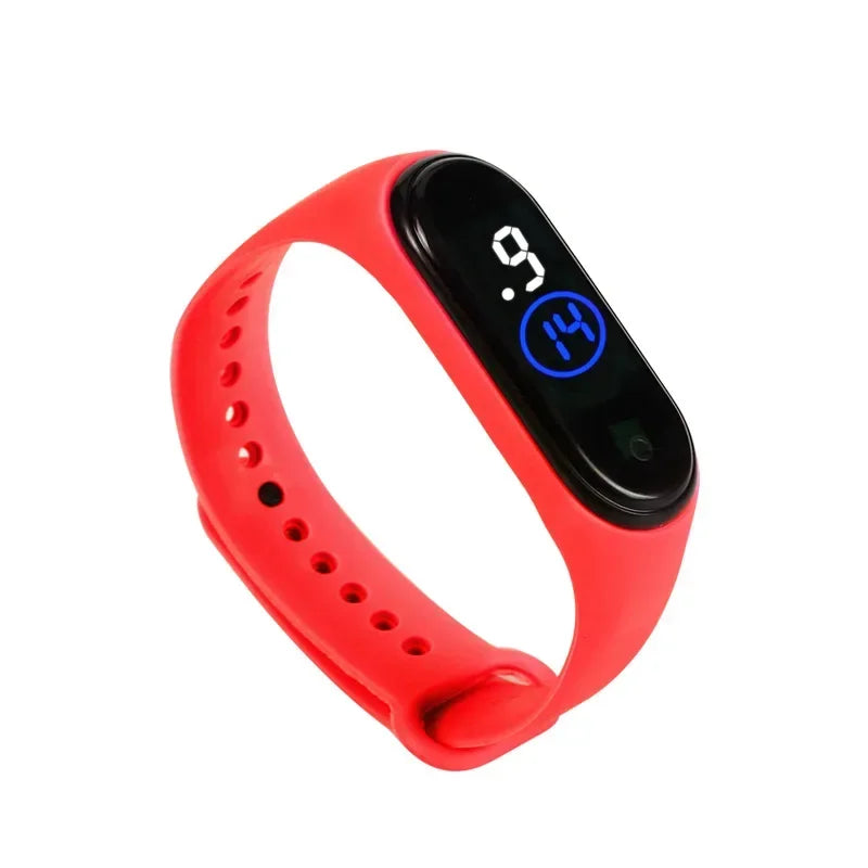 Fashion Sports Watch for Kids Children Waterproof Led Digital Watch Ultra-light Silicone Strap Teen Boys Girls WristWatch Unisex - Qoraheyhub