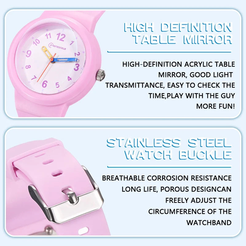 UTHAI CA03 3-12 Year Old Children's Watch Fashion Simple Sports Comfortable Waterproof High Boys Girls Quality Quartz Watches - Qoraheyhub