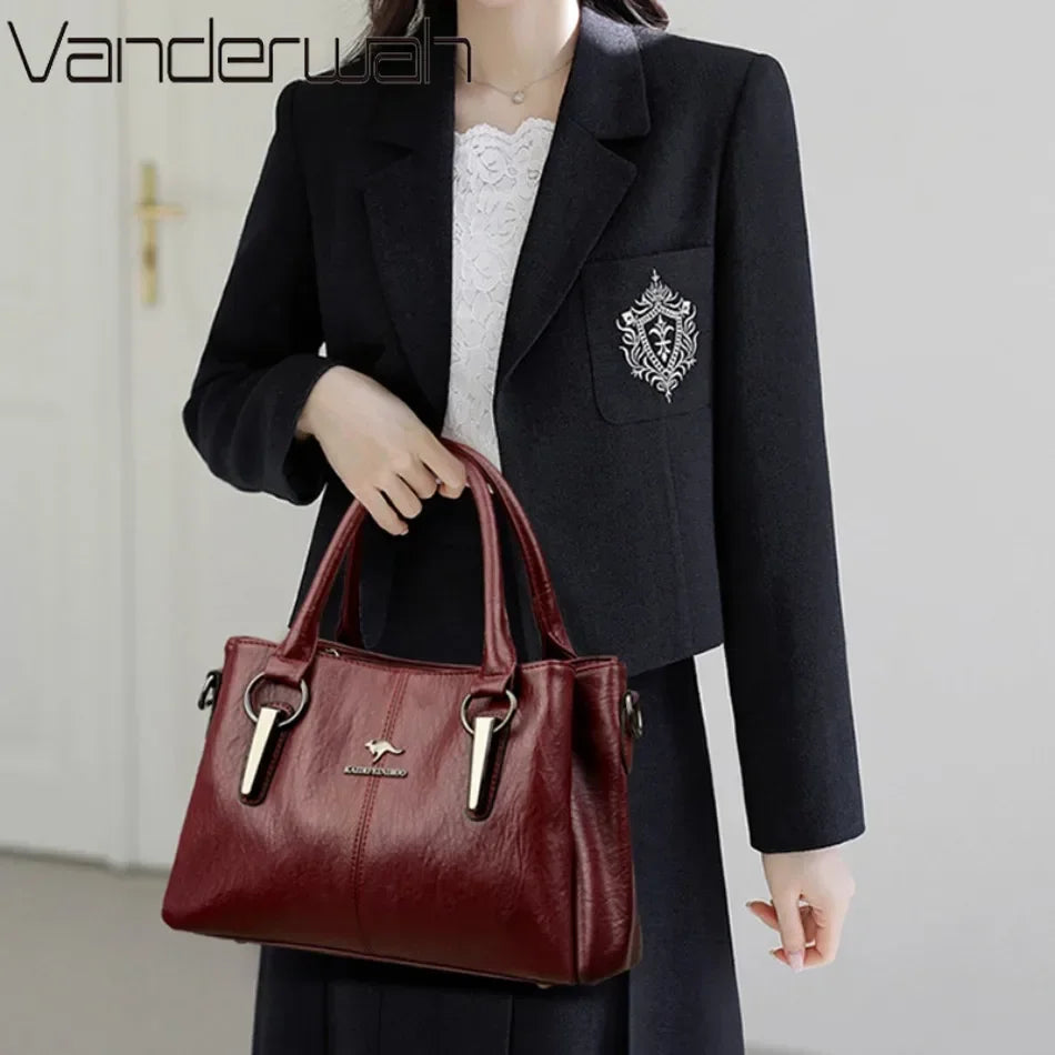 High-quality Soft Leather Luxury Handbags Women Bags Designer High-capacity Ladies Crossbody Hand Bags for Women 2024 Sac A Main