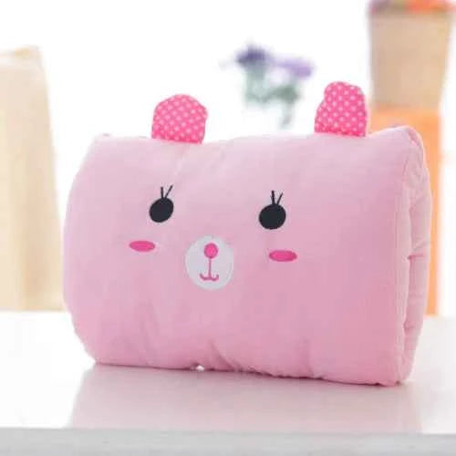 Cute Cartoon Animal Plush Hand Warmer Cushion Soft Pillow for Home Room Decoration, Camping Outdoor & Kids Toddlers Gift