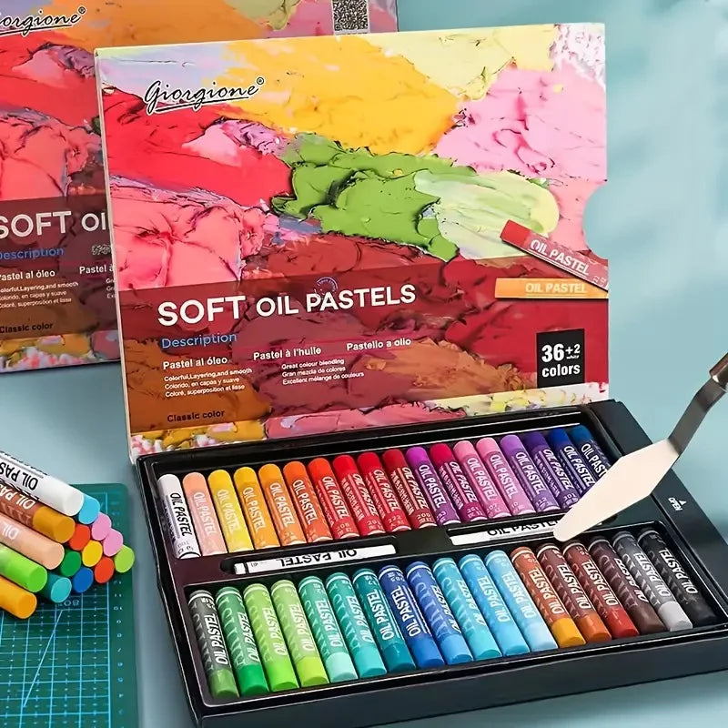 1pc of Ultra-Soft Oil Painting Stick Set, Washable Macaron-Colored Crayons for Graffiti And DIY Art. - Qoraheyhub