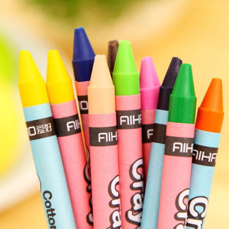 8/12/24 Color Set Wax Crayon Drawing Oil Pastels Kids Student Pencil Ellen Brook Cartoon Painting Art Gift - Qoraheyhub