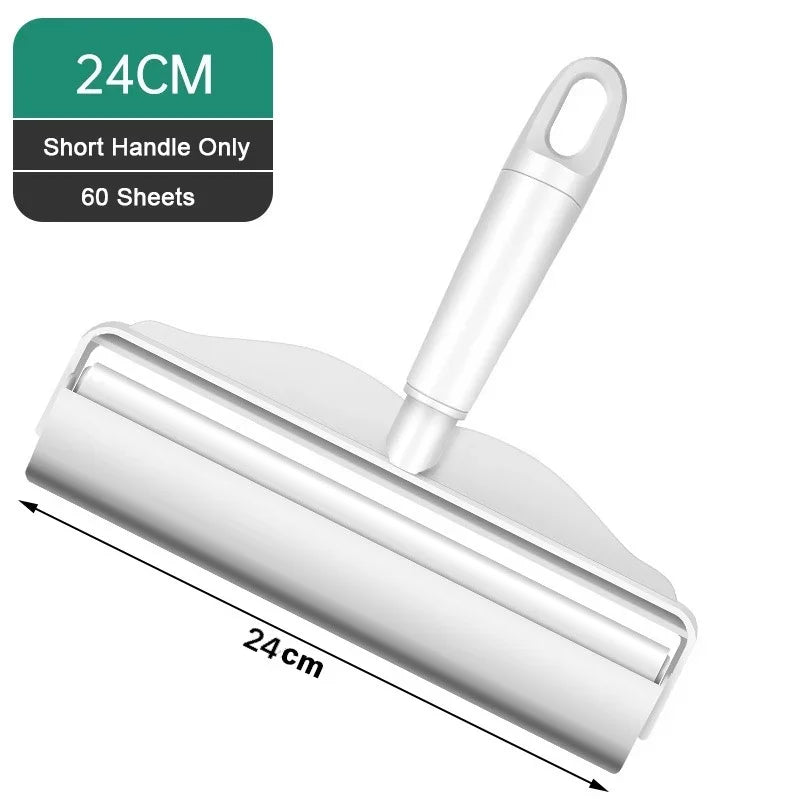 Long Handle Lint Roller Brush Pet Hair Remover Roller Retractable Dust Hair Roller Stick Tearable Clothes Bed Hair Removal Brush - Qoraheyhub