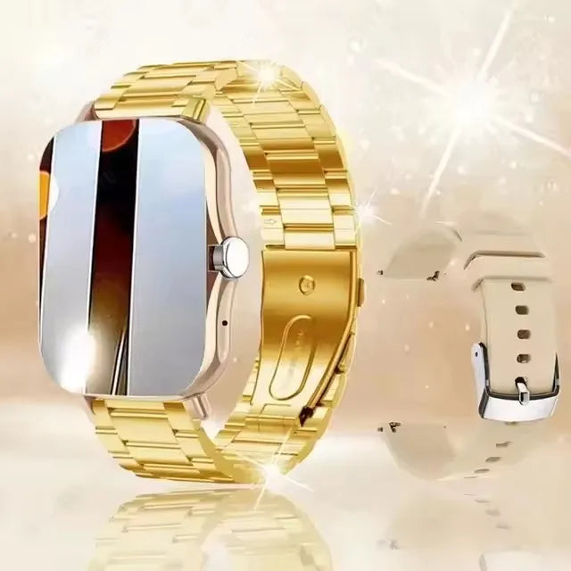 2025 Smart Watch 2.01‘’ Full Touch Amoled BT Call Sport Waterproof Watches Heart Rate Blood Pressure SmartWatch for Men Women - Qoraheyhub