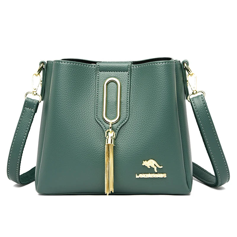 High Quality Leather Purses and Handbags Women Bags Luxury Designer Ladies Shoulder Sac Crossbody Bags for Women Tote Bag 2025