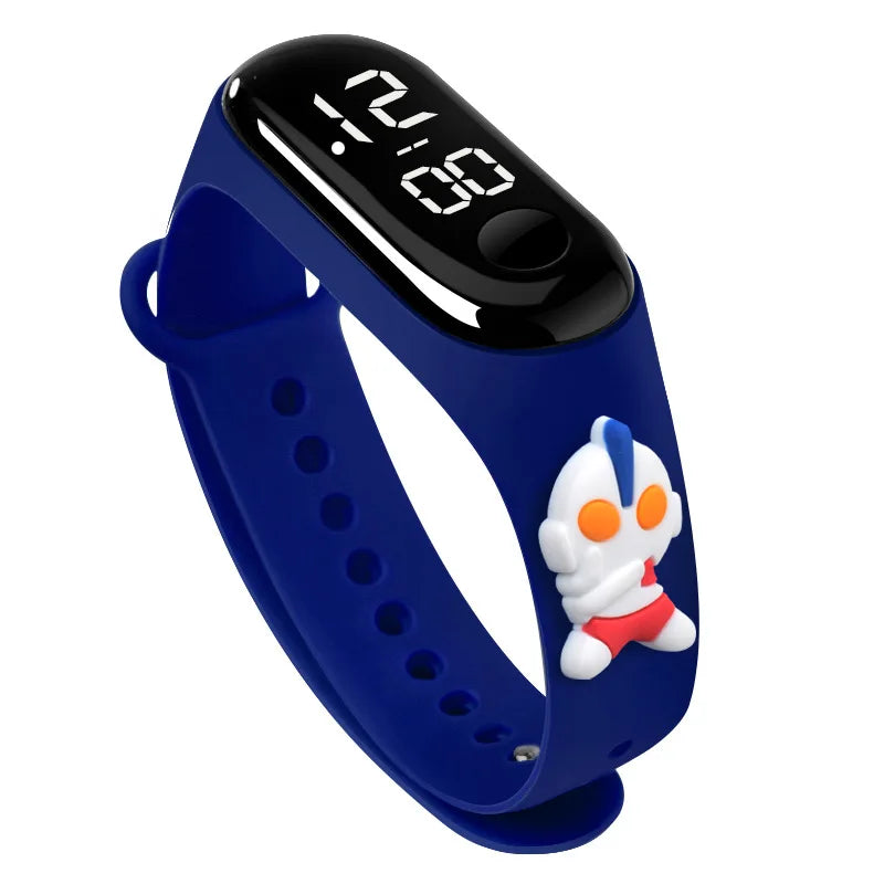 Waterproof Sports Watch for Kids Cartoon Dinosaur Unicorn Toys Children Led Digital Electronic Watch for Boys Girls Bracelet - Qoraheyhub