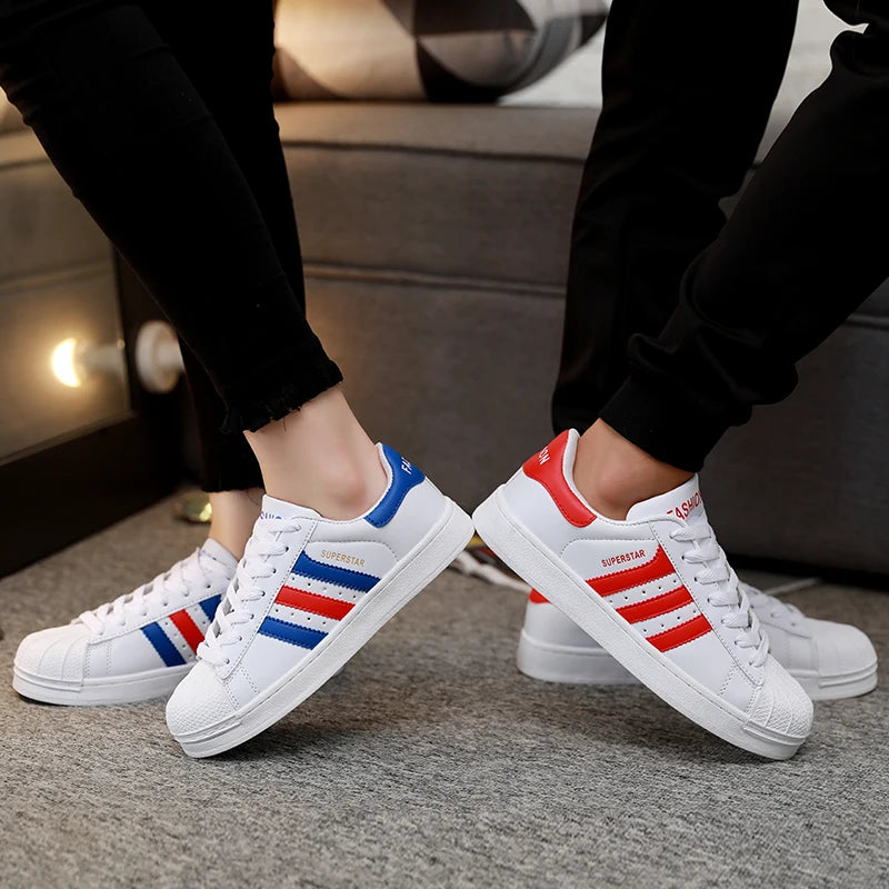 2025 Men Sports Shoes Fashion Casual Flats Vulcanize Shoes Ladies Outdoor Walking Sneakers Women Comfortable Classical Shoe Bre
