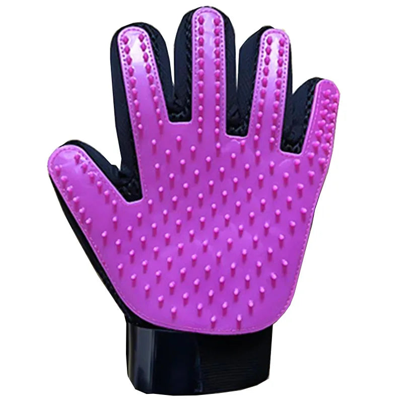 Pet Hair Remover Gloves Cat Grooming Hair Deshedding Brush Dog Comb Pet Bath Remover Clean Massage For Animal Massage Supplies - Qoraheyhub