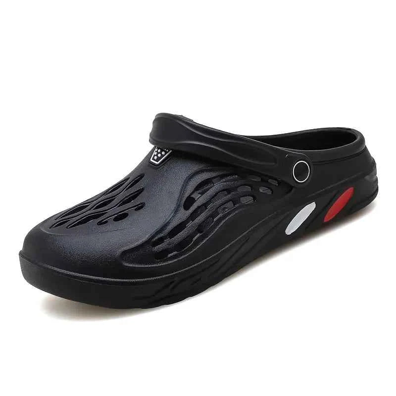 Unisex Beach Sandals Light Weight Hollow Slippers Summer Quick Dry Flat Classical Men Women Clogs Plus Size 36-49