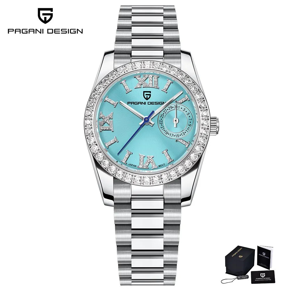 PAGANI DESIGN 2024 New 32MM Women's Wristwatch Elegant Luxury Quartz Watch For Women Fashion Waterproof Watches Sapphire Clock - Qoraheyhub