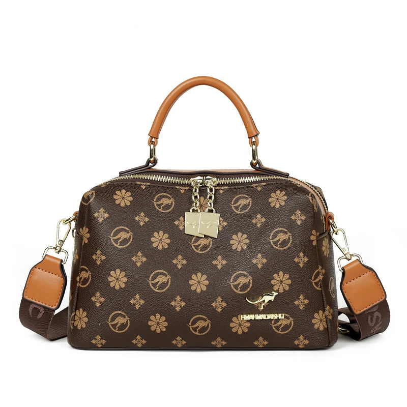 Genuine Luxury Women Handbags and Purses Brand Designer Crossbody Bags High Quality Printed Leather Shoulder Messenger Bag Totes