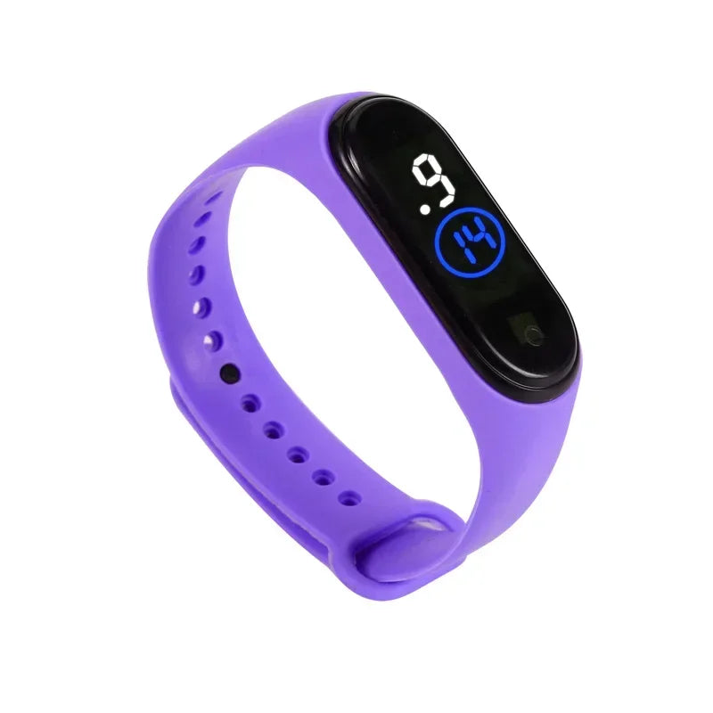 Fashion Sports Watch for Kids Children Waterproof Led Digital Watch Ultra-light Silicone Strap Teen Boys Girls WristWatch Unisex - Qoraheyhub
