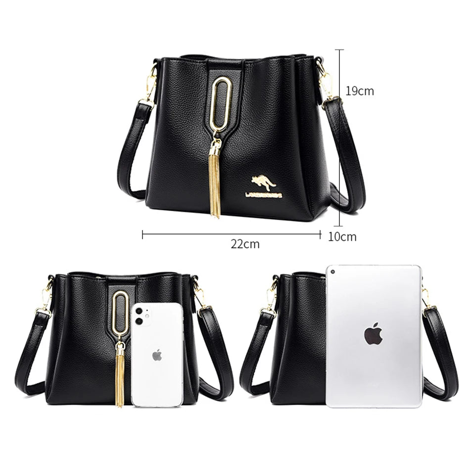 High Quality Leather Purses and Handbags Women Bags Luxury Designer Ladies Shoulder Sac Crossbody Bags for Women Tote Bag 2025