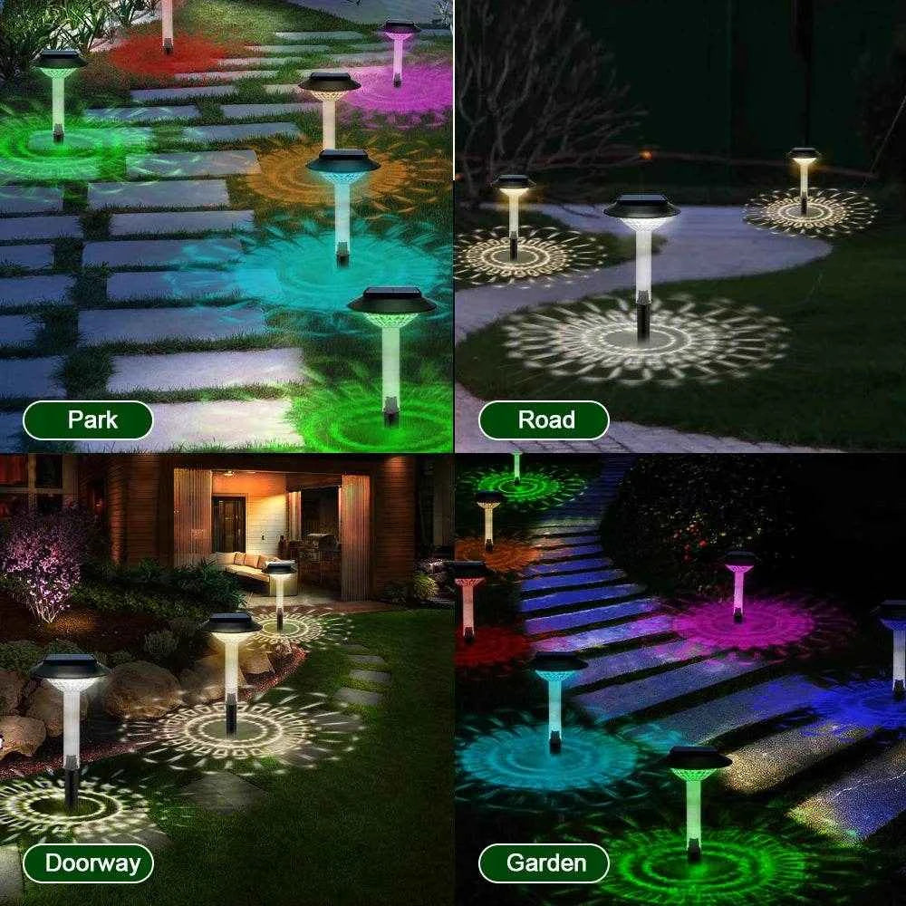 Solar Pathway Lights Outdoor Solar Pathway Garden Lamp Waterproof Landscape Lights Walkway Driveway Lawn Patio Garden Decor