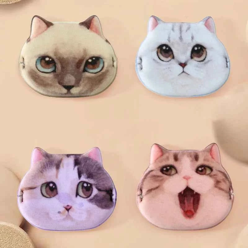 1/4pcs Kitty Air Cushion Powder Puff Cute Cat Cosmetic Puffs Hydrophilic Non-latex Facial Foundation Beauty Tool Dry Wet Makeup