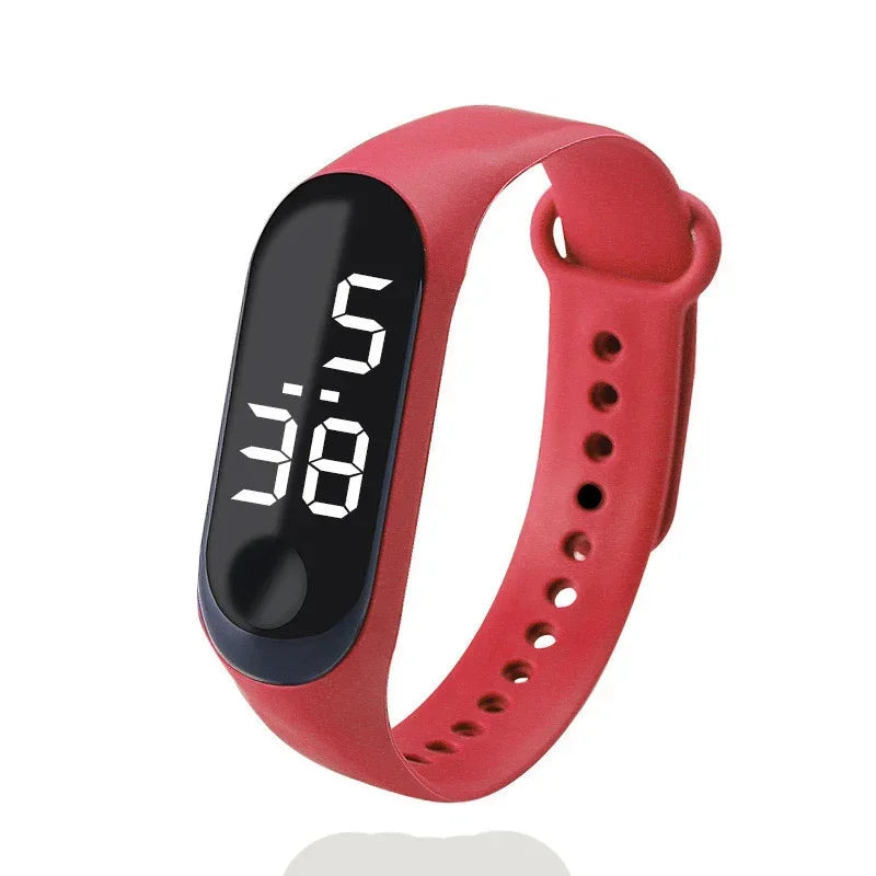Fashion Sports Watch for Kids Children Waterproof Led Digital Watch Ultra-light Silicone Strap Teen Boys Girls WristWatch Unisex - Qoraheyhub