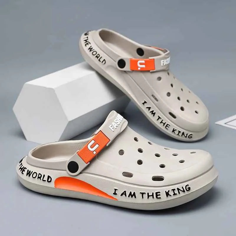Summer Outdoor Soft Bottom Slip Flops Men's Beach Shoes Unisex Garden Clogs Shoes Slippers Sandals for Men and Women