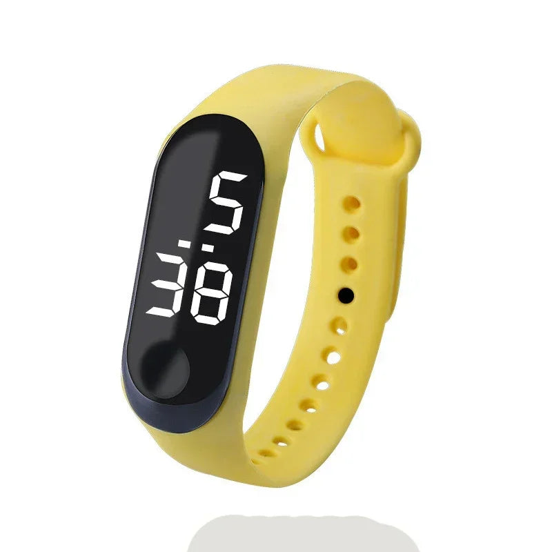 Fashion Sports Watch for Kids Children Waterproof Led Digital Watch Ultra-light Silicone Strap Teen Boys Girls WristWatch Unisex - Qoraheyhub