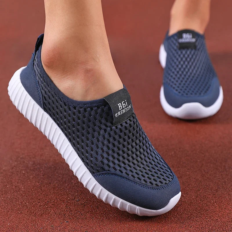 Summer Women's Sneakers Breathable Mesh Men Casual Shoes Fashion Minimalist Design Lightweight Comfortable Outdoor Walking Shoes