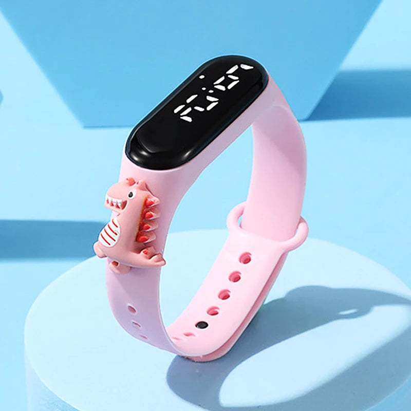 Waterproof Sports Watch for Kids Cartoon Dinosaur Unicorn Toys Children Led Digital Electronic Watch for Boys Girls Bracelet - Qoraheyhub