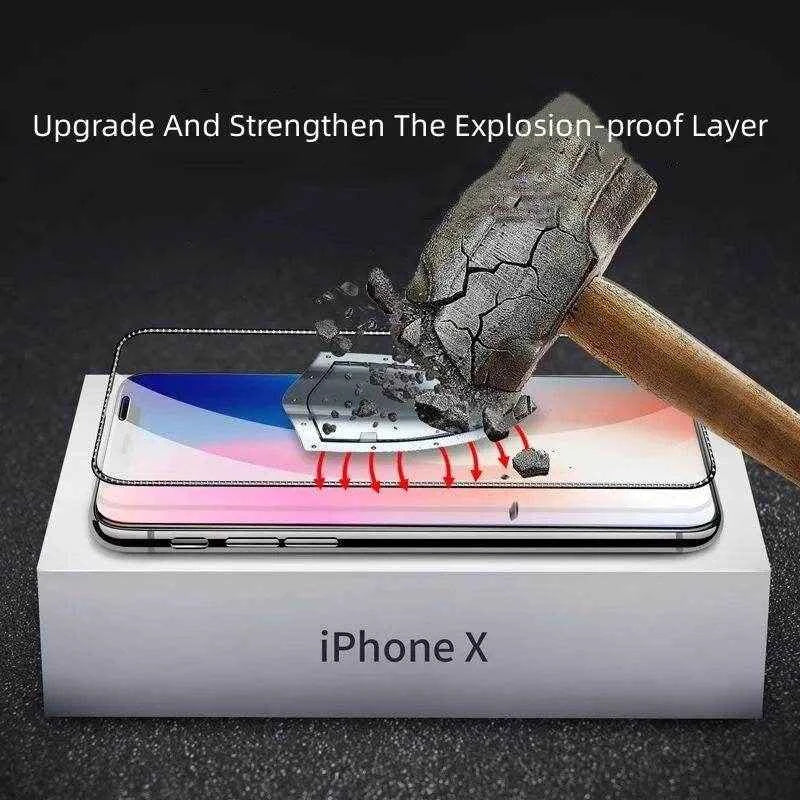 Luxury Diamond Edged Tempered Glass For iPhone 15 14 13 Pro Max Full Cover Screen Privacy Glass For iPhone 13 12 11 X XR XS MAX