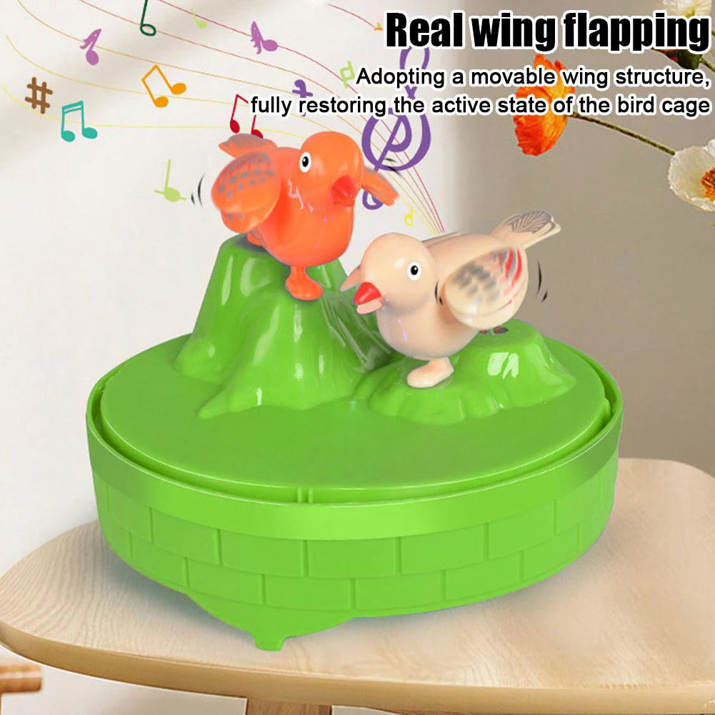 Talking Electric Bird Inductive Sound Control Birdcage Simulation Funny Toy Novelty Gift Birdcage Voice Educational Toy Kid Gift - Qoraheyhub