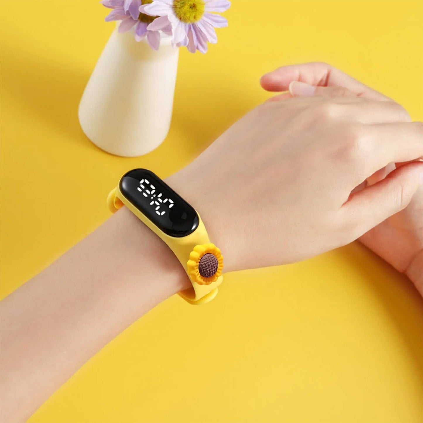 Multi-color Smart Watch For Children Boy Girl Fashion LED Digital Wrist Watches Silicone Strap Waterproof Sport Watch Relogio - Qoraheyhub