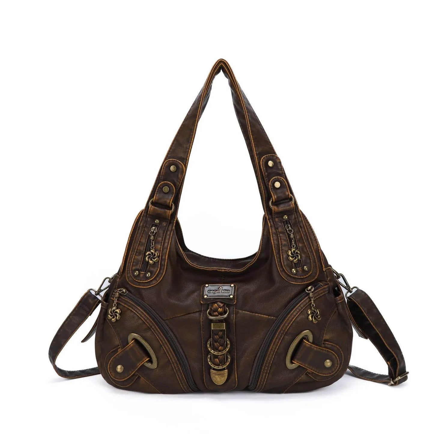 Angelkiss Women Handbags Leopard Bag Top-handle Handbag Fashion Satchel Dumpling Pack Shoulder Bag Tote Bag Hobos Large Purse - Jewelrieshub - - jewelrieshub.com - Jewelrieshub -