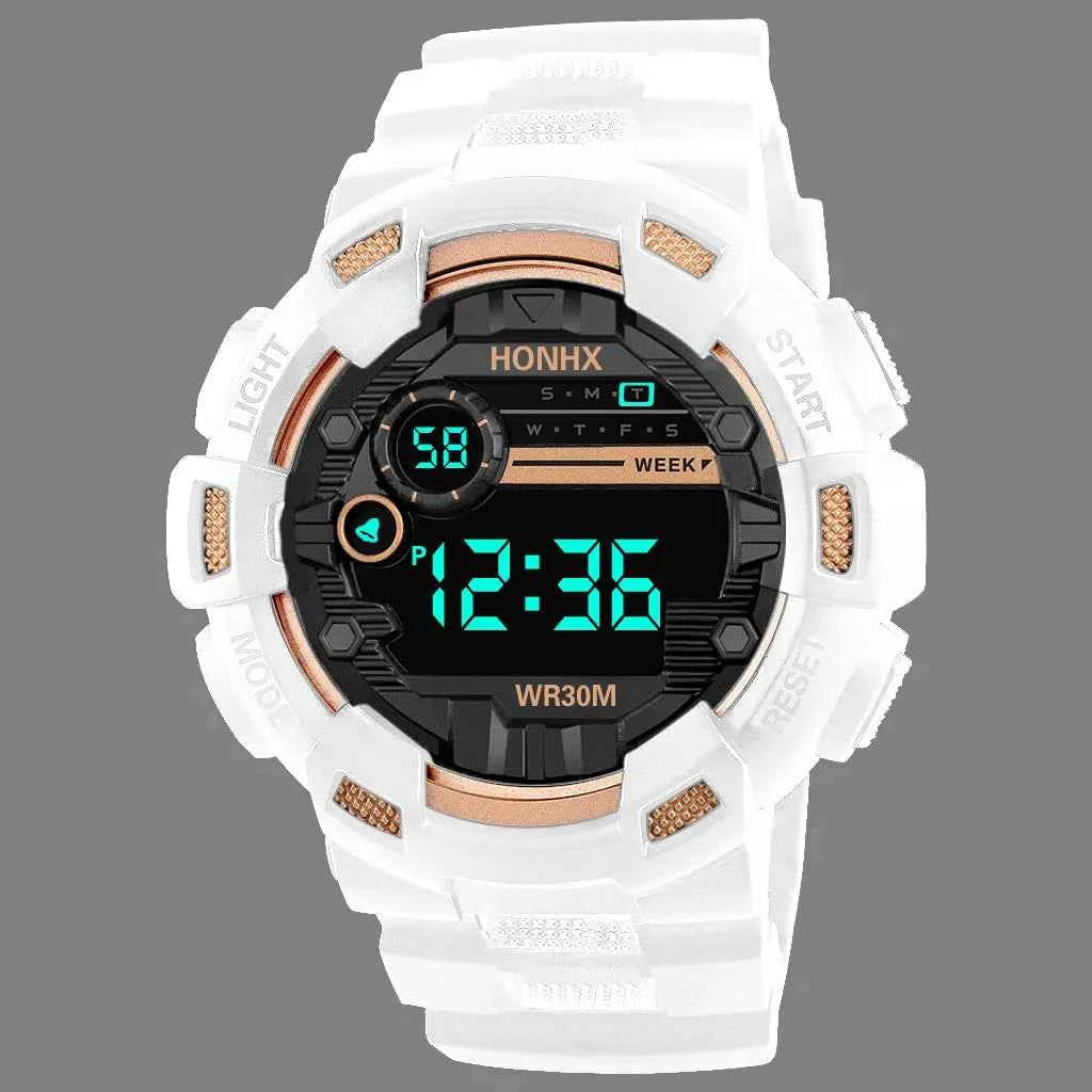Military Men Watch Men's Digital Watches Sports Electronic Wristwatch 50MM Large Dial Clock Waterproof Sport Watch for Boy Child