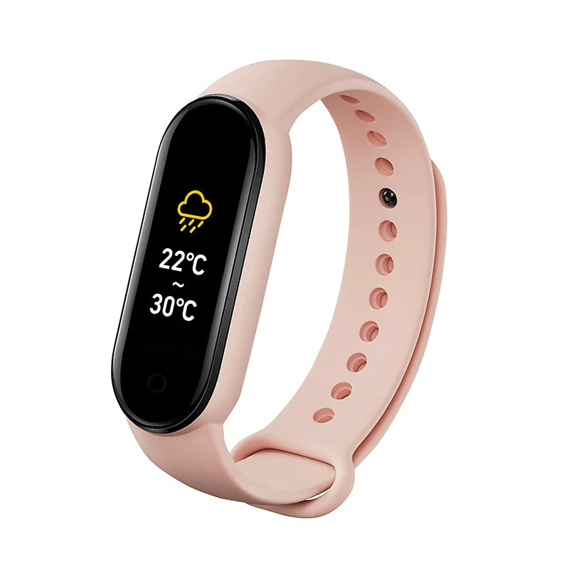 M6 Smart Watch Men Women Fitness Smart Bracelet Sports Band Heart Rate Blood Pressure Monitor Waterproof Multi-function Watches - Qoraheyhub