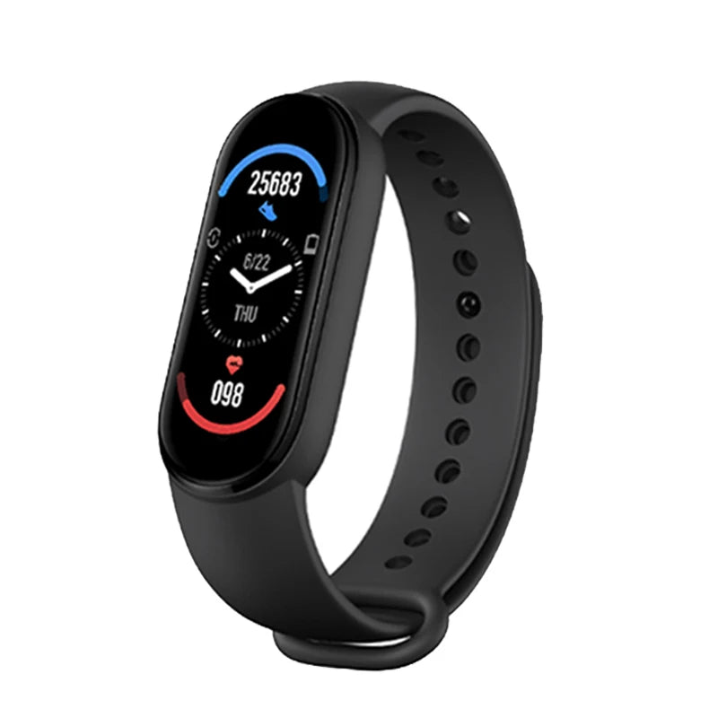 M6 Smart Watch Men Women Fitness Smart Bracelet Sports Band Heart Rate Blood Pressure Monitor Waterproof Multi-function Watches - Qoraheyhub