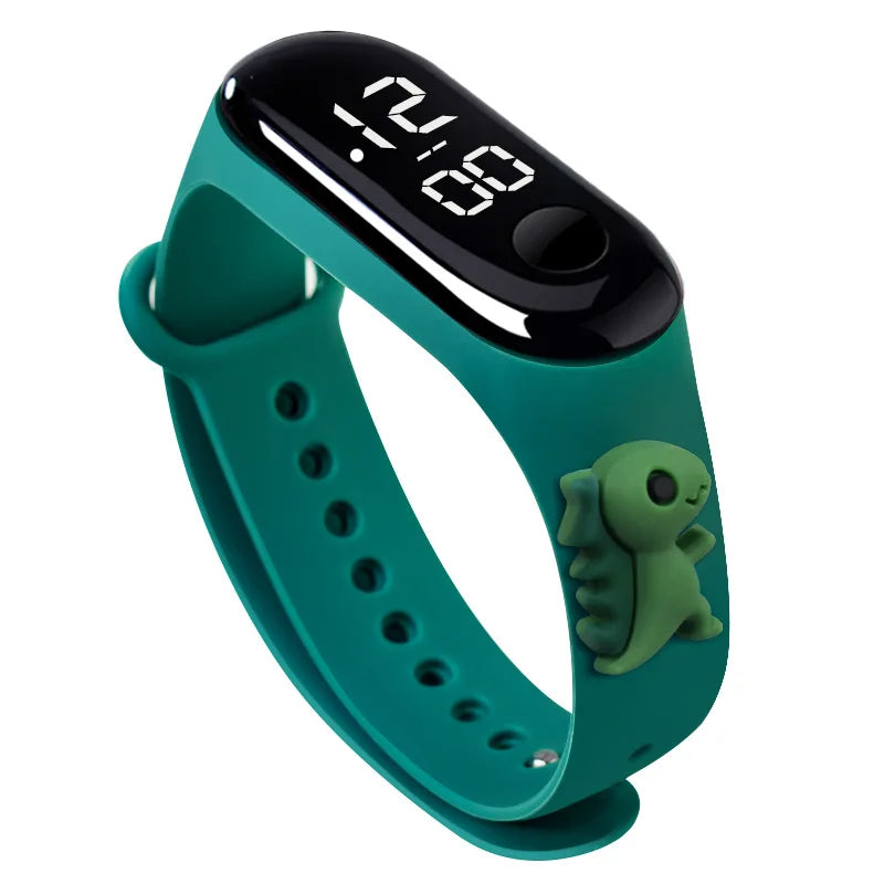 Waterproof Sports Watch for Kids Cartoon Dinosaur Unicorn Toys Children Led Digital Electronic Watch for Boys Girls Bracelet - Qoraheyhub