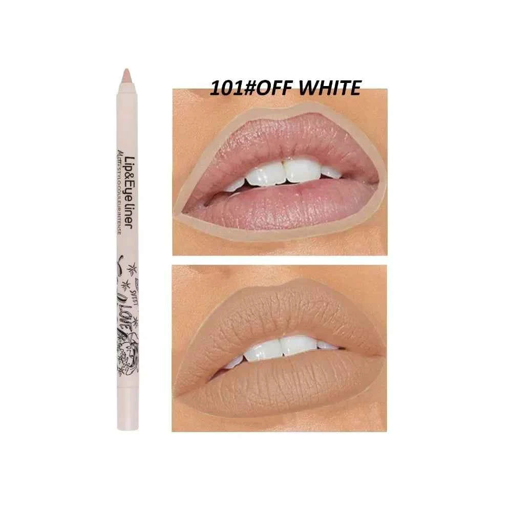 20 Color Slim Lip Liner Pencil Sexy Pink Brown Rose Lip Outline Matte Nude Lipstick Contouring Tint Waterproof Crayon Pen Makeup
