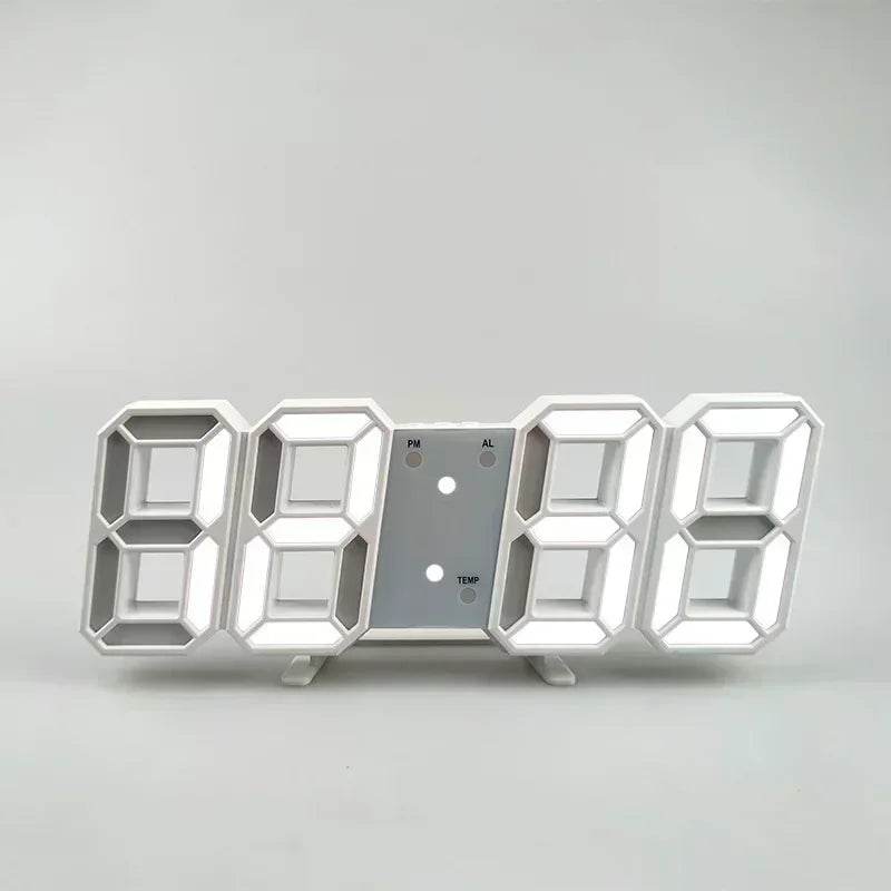 Purchase Products Clock 3D LED Digital Alarm Clock Wall Clock Time/date/temperature For Home/kitchen/office Clocks Decor Garden Qoraheyhub 03 02 05 03-02-05-04-01-07-06-08-