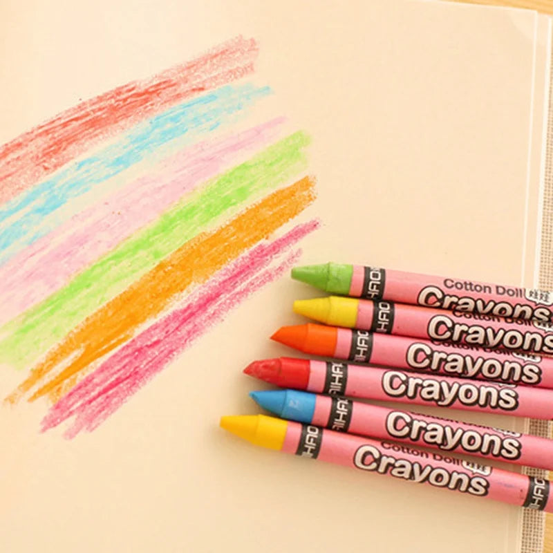 8/12/24 Color Set Wax Crayon Drawing Oil Pastels Kids Student Pencil Ellen Brook Cartoon Painting Art Gift - Qoraheyhub