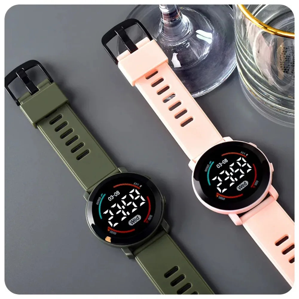 Children's Watches Fashion Digital Watches for Kids Waterproof Sport LED Electronic Wristwatch Simple Boys Girls Student Clock - Qoraheyhub