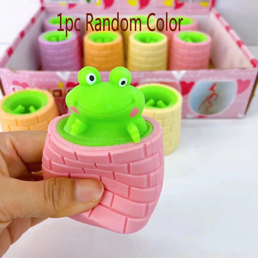 Multiple Types Pop Up FunnySqueeze Anti-stress Toy Hide and Seek Figures Stress Relief Fidget Toys for Kids Adult - Qoraheyhub