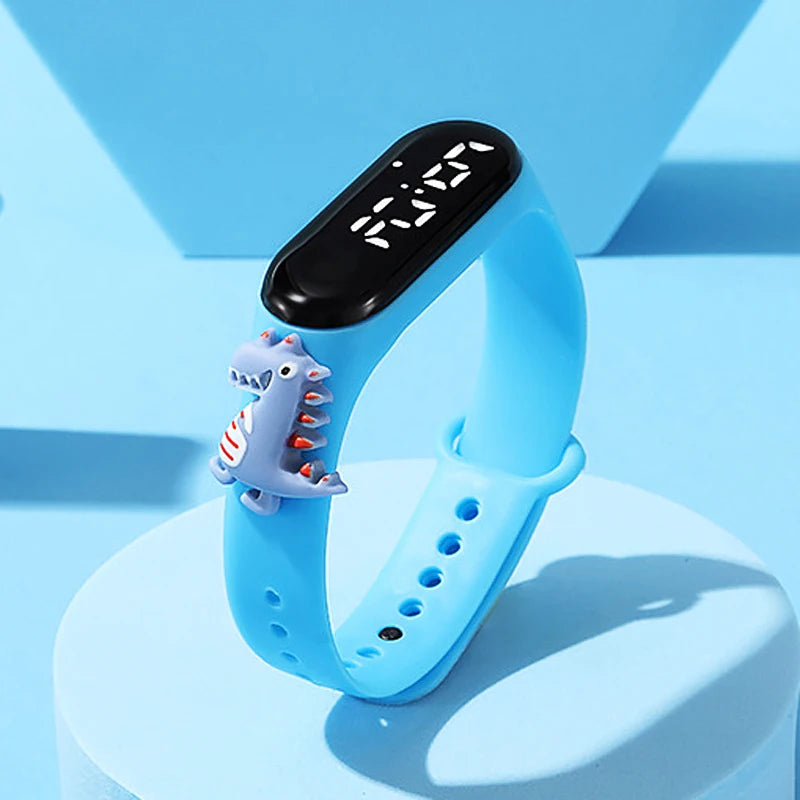 Waterproof Sports Watch for Kids Cartoon Dinosaur Unicorn Toys Children Led Digital Electronic Watch for Boys Girls Bracelet - Qoraheyhub