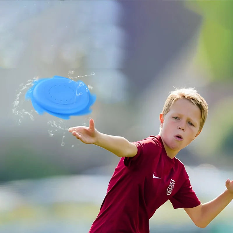 Water Flying Discs Toys Silicone Sprinkling Frisbee For Children's Beach Summer Splash And Play Outdoor Games The Family Toy - Qoraheyhub