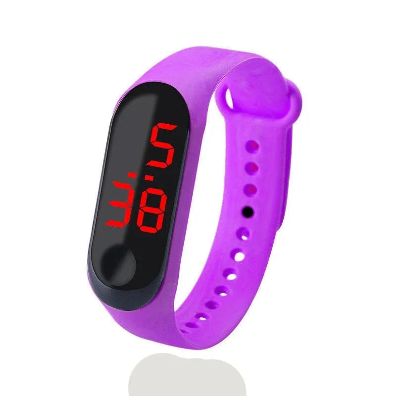 Fashion Sports Watch for Kids Children Waterproof Led Digital Watch Ultra-light Silicone Strap Teen Boys Girls WristWatch Unisex - Qoraheyhub